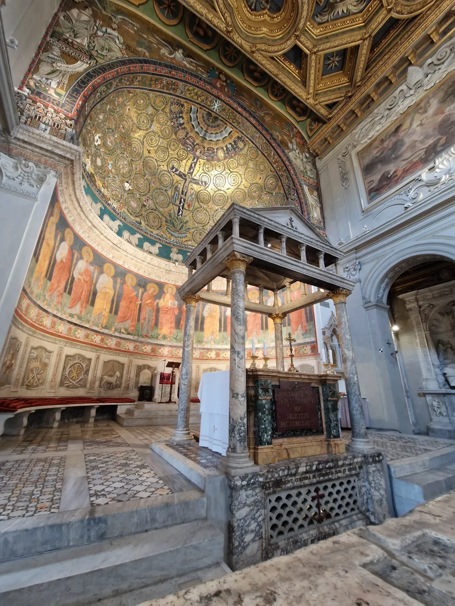 Historic Roman theater interior with ornate architecture columns and frescoes during Carpe Diem Tours cultural heritage experience