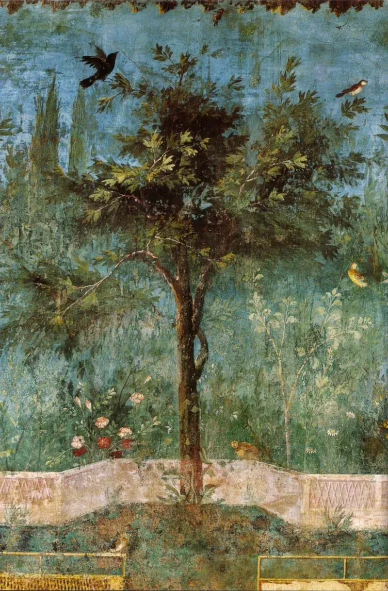 Garden Wall Fresco from the Villa of Livia. Copyright National Museum of Rome