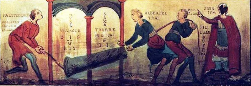 One of the earliest Italian inscriptions with the words: “Pull, you son of a bitch!”