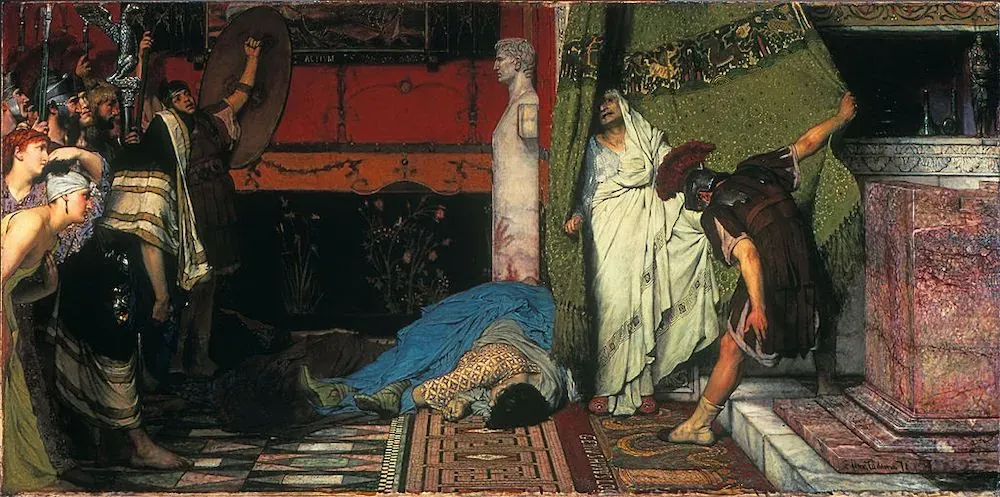 Painting 'A Roman Emperor, Claudius' by Sir Lawrence Alma-Tadema