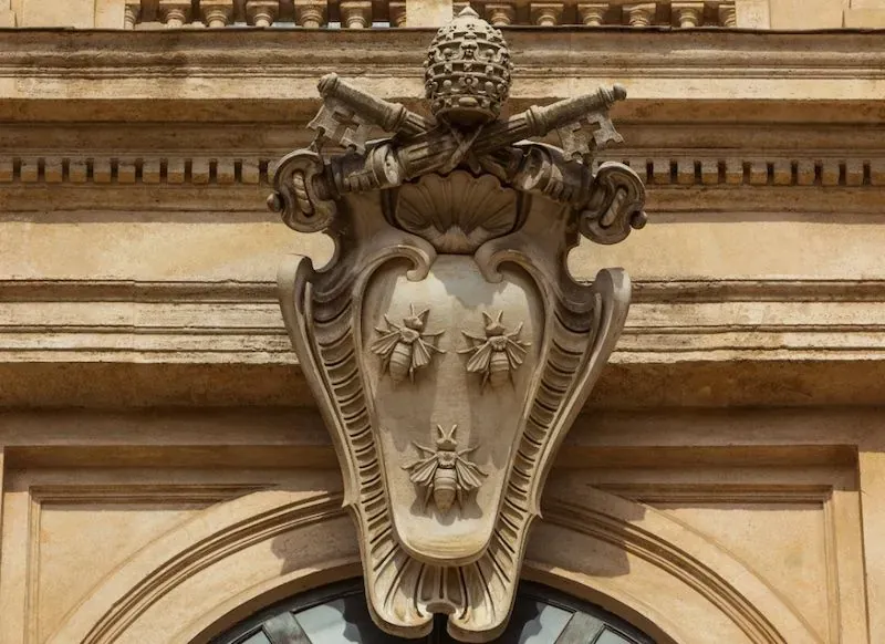 The Barberini Coat of Arms architectural detail