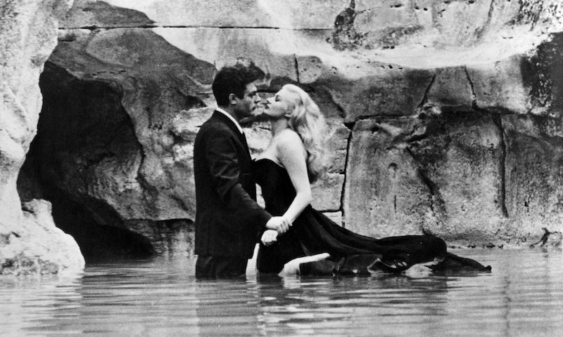 Trevi Fountain scene from Fellini's La Dolce Vita